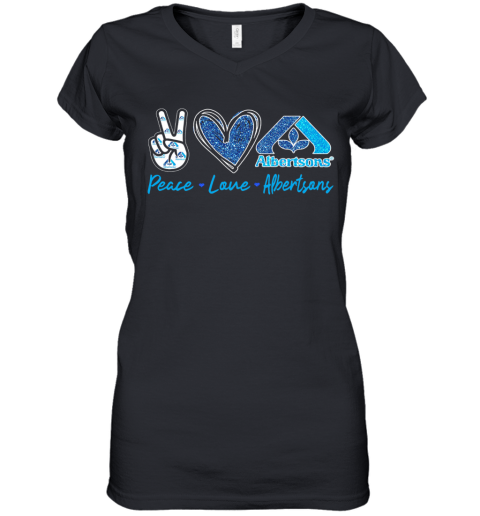 Peace Love Albertsons Women's V-Neck T-Shirt