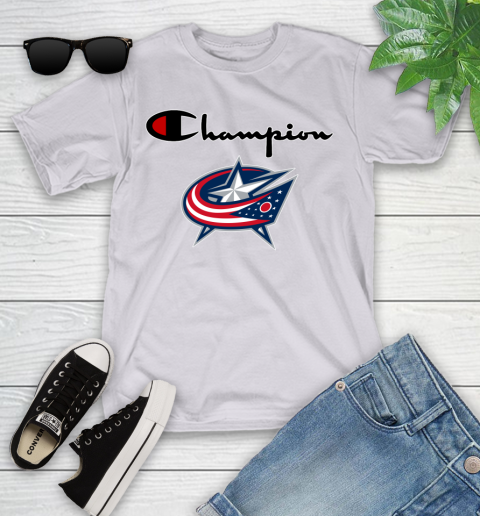 NHL Hockey Columbus Blue Jackets Champion Shirt Youth T-Shirt 2