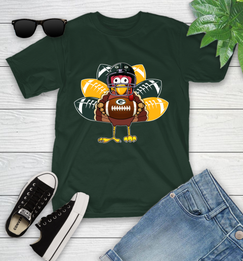 Green Bay Packers Turkey Thanksgiving Day Youth T-Shirt 5
