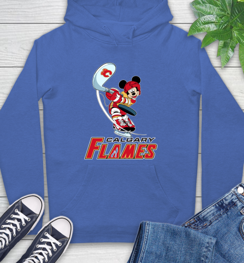 NHL Hockey Calgary Flames Cheerful Mickey Mouse Shirt Hoodie 9