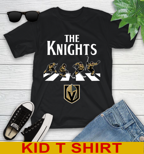 NHL Hockey Vegas Golden Knights The Beatles Rock Band Shirt Youth T-Shirt