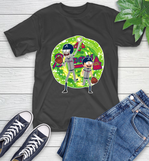 MLB Atlanta Braves Rick And Morty Baseball Sports T-Shirt 2