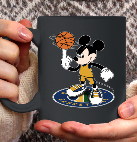 NBA Basketball Utah Jazz Cheerful Mickey Disney Shirt Ceramic Mug 15oz