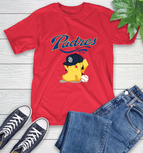 MLB Pikachu Baseball Sports San Diego Padres T-Shirt 10