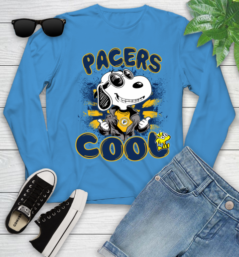 NBA Basketball Indiana Pacers Cool Snoopy Shirt Youth Long Sleeve 7