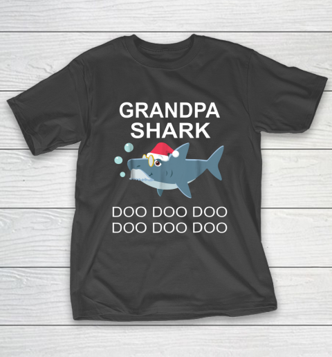 Grandpa Shark Christmas T-Shirt
