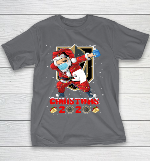 Vegas Golden Knights Funny Santa Claus Dabbing Christmas 2020 NHL Youth T-Shirt 5