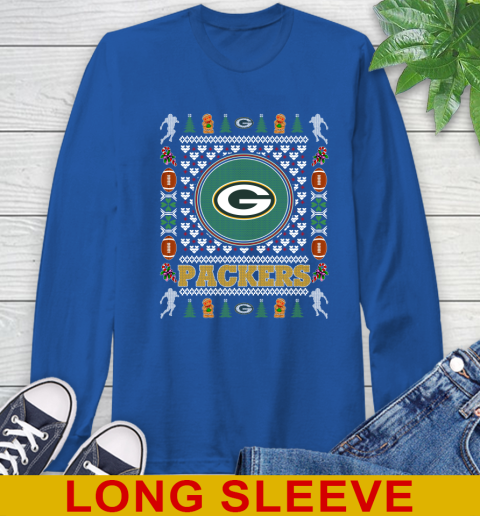 Green Bay Packers Merry Christmas NFL Football Loyal Fan Long Sleeve T-Shirt 11
