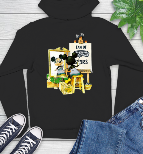 NBA Basketball San Antonio Spurs Mickey Drawing Shirt 13