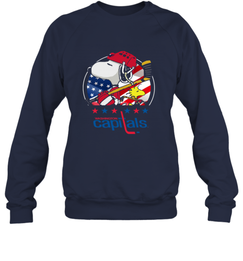 y8z6 washington capitals snoopy and woodstock nhl sweatshirt 35 front navy