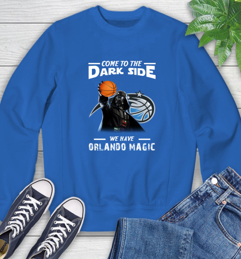 NBA Come To The Dark Side We Have Orlando Magic Star Wars Darth Vader Basketball Sweatshirt 9
