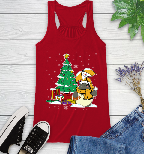 Pittsburgh Steelers NFL Football Cute Tonari No Totoro Christmas Sports Racerback Tank 5