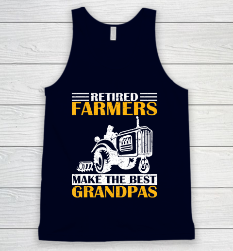 GrandFather gift shirt Retired Farmer Tractor Make The Best Grandpa Retirement Gift T Shirt Tank Top 2