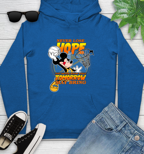 Denver Nuggets NBA Basketball Mickey Disney Never Lose Hope Youth Hoodie 11
