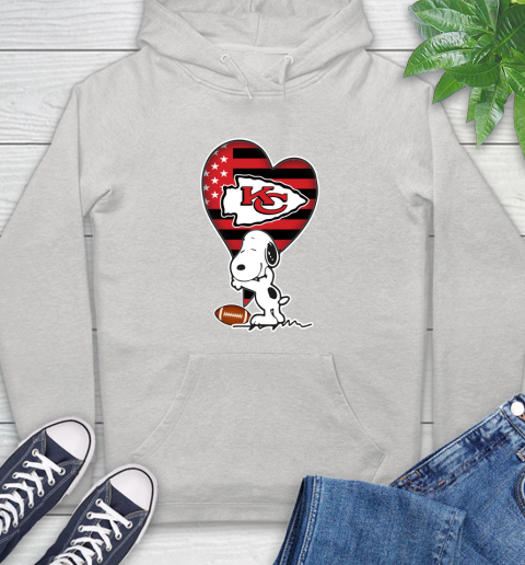 Kansas City Chiefs NFL Football The Peanuts Movie Adorable Snoopy Hoodie