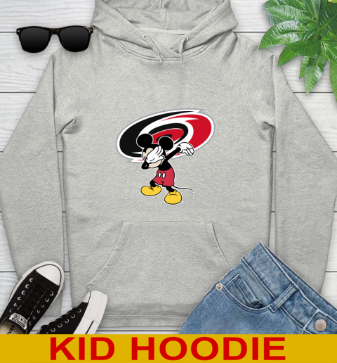 Carolina Hurricanes NHL Hockey Dabbing Mickey Disney Sports Youth Hoodie
