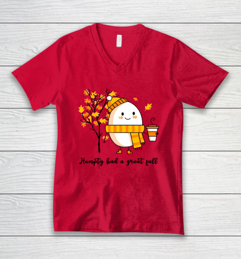 Humpty Dumpty Had A Great Fall V-Neck T-Shirt 3