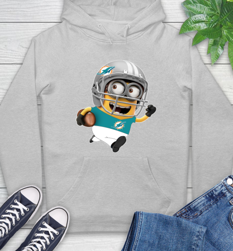 NFL Miami Dolphins Minions Disney Football Sports Hoodie 6