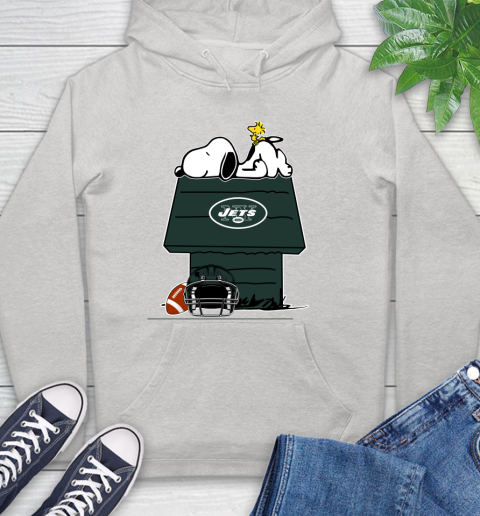 New York Jets NFL Football Snoopy Woodstock The Peanuts Movie Hoodie