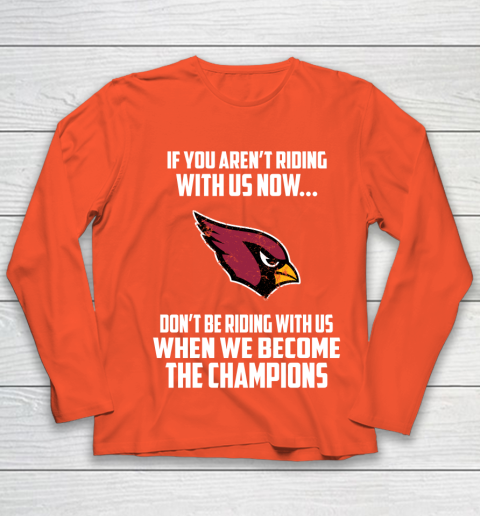 NFL Arizona Cardinals Football We Become The Champions Youth Long Sleeve 3