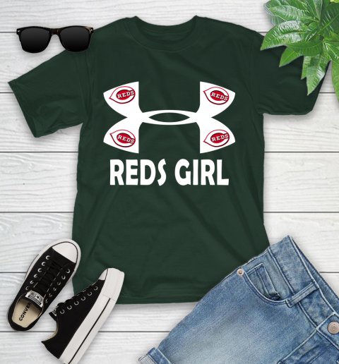 MLB Cincinnati Reds Under Armour Baseball Sports Youth T-Shirt 5