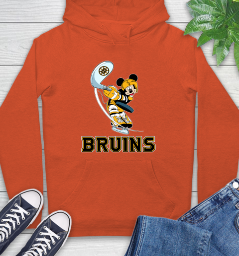 NHL Hockey Boston Bruins Cheerful Mickey Mouse Shirt Hoodie 5