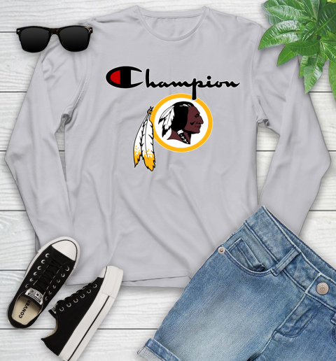 NFL Football Washington Redskins Champion Shirt Youth Long Sleeve 3