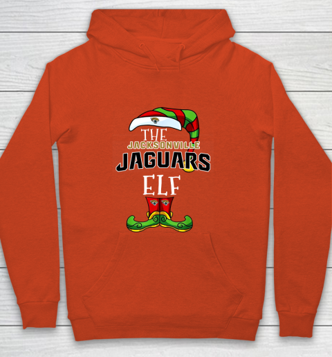 Jacksonville Jaguars Christmas ELF Funny NFL Youth Hoodie 3
