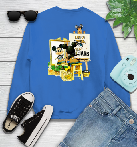NFL Football Jacksonville Jaguars Mickey Drawing Shirt 34