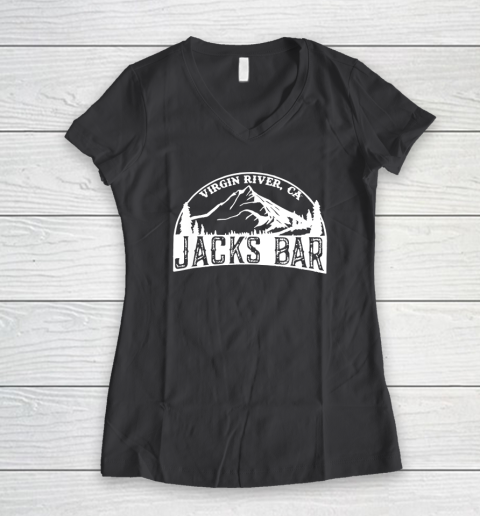 Virgin River Jack's Bar Women's V-Neck T-Shirt 4