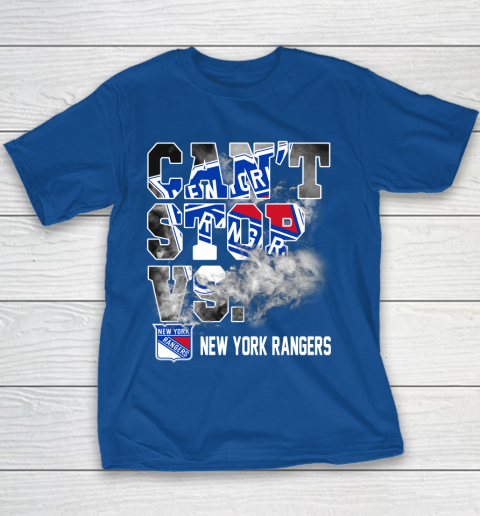 NHL New York Rangers Hockey Can't Stop Vs Youth T-Shirt 6