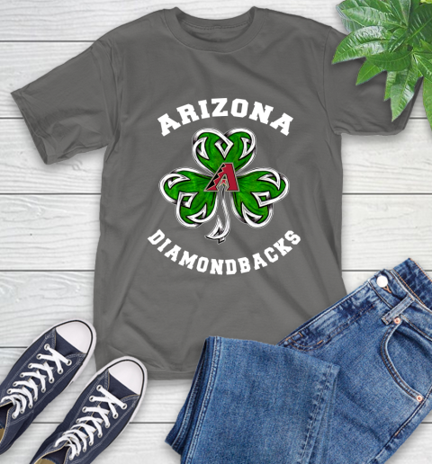 MLB Arizona Diamondbacks Three Leaf Clover St Patrick's Day Baseball Sports T-Shirt 10