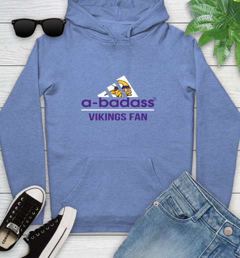 Minnesota Vikings NFL Football A Badass Adidas Adoring Fan Sports (1) Youth Hoodie 13