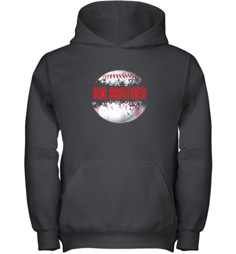 Baseball Softball Lover Ball Big Brother Shirt Father's Day Youth Hoodie