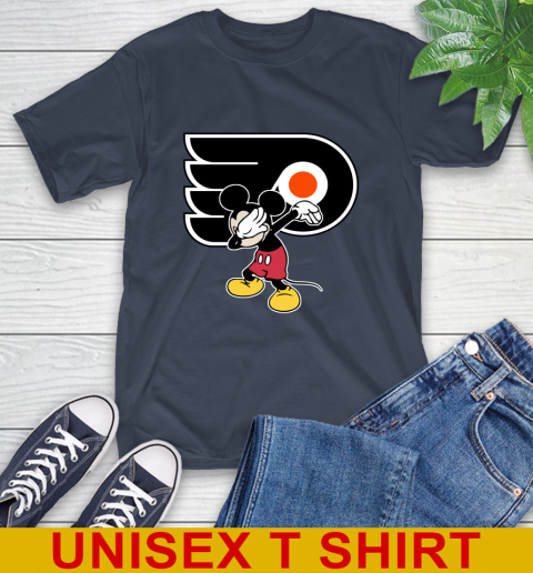 Philadelphia Flyers NHL Hockey Dabbing Mickey Disney Sports T-Shirt 4