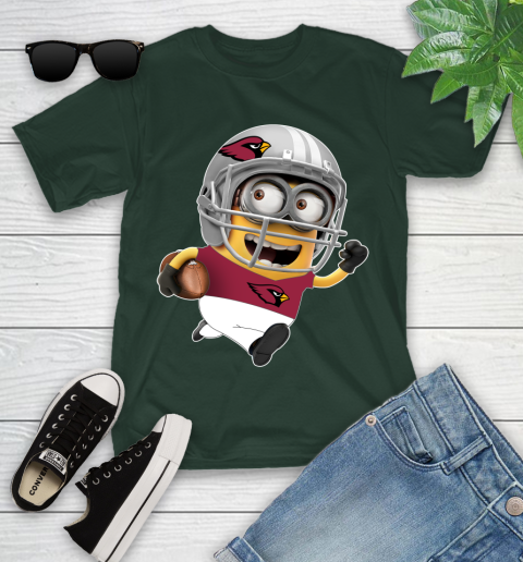 NFL Arizona Cardinals Minions Disney Football Sports Youth T-Shirt 5