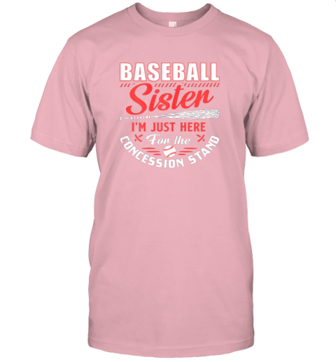 lmqx baseball sister i39 m just here for the concession stand jersey t shirt 60 front pink