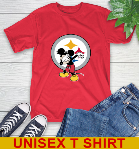 Pittsburgh Steelers NFL Football Dabbing Mickey Disney Sports T-Shirt 10