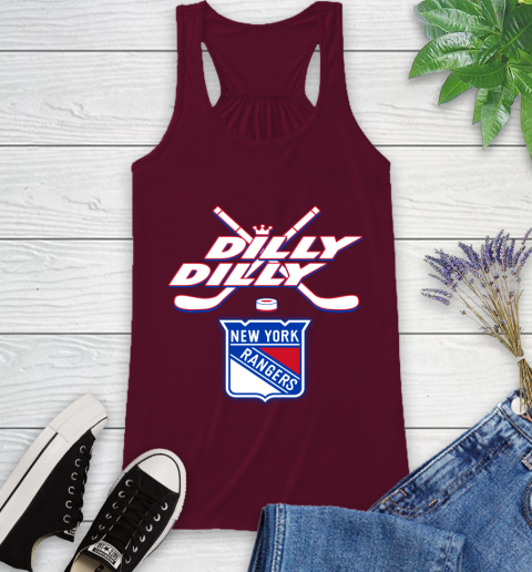 NHL New York Rangers Dilly Dilly Hockey Sports Racerback Tank 3