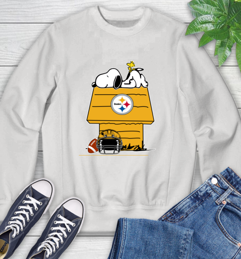 Pittsburgh Steelers NFL Football Snoopy Woodstock The Peanuts Movie Sweatshirt