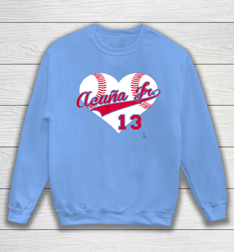 Ronald Acuna Jr Baseball Heart Gameday Sweatshirt 8