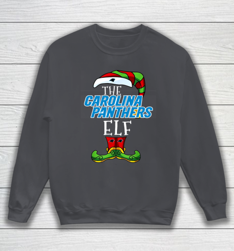 Carolina Panthers Christmas ELF Funny NFL Sweatshirt 4