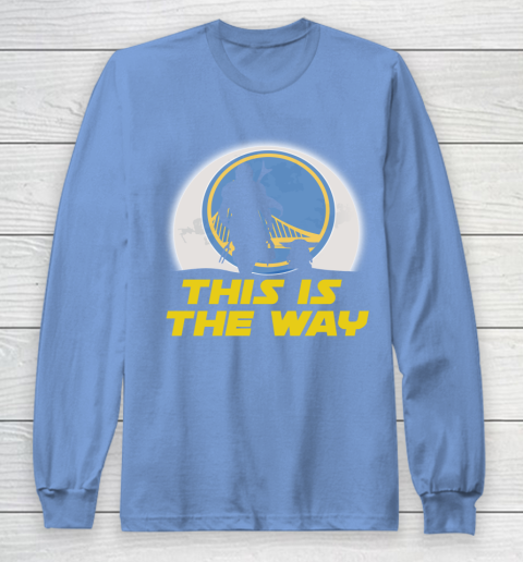 Golden State Warriors NBA Basketball Star Wars Yoda And Mandalorian This Is The Way Long Sleeve T-Shirt 8