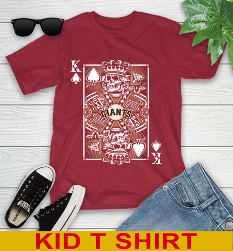 San Francisco Giants MLB Baseball The King Of Spades Death Cards Shirt Youth T-Shirt 12