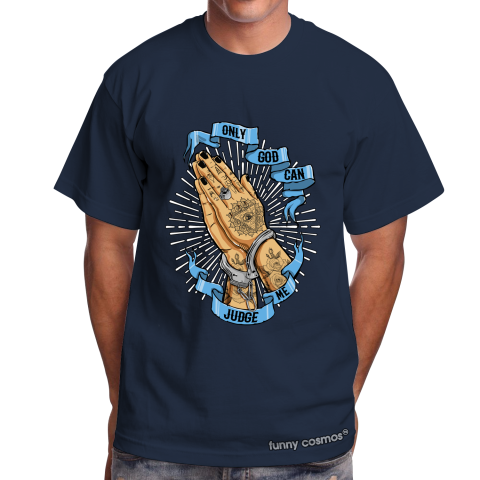 Air Jordan 1 Off White UNC matching sneaker tshirt Only God Can Judge Me Blue and White Jordan Tshirt