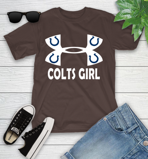 NFL Indianapolis Colts Girl Under Armour Football Sports Youth T-Shirt 7