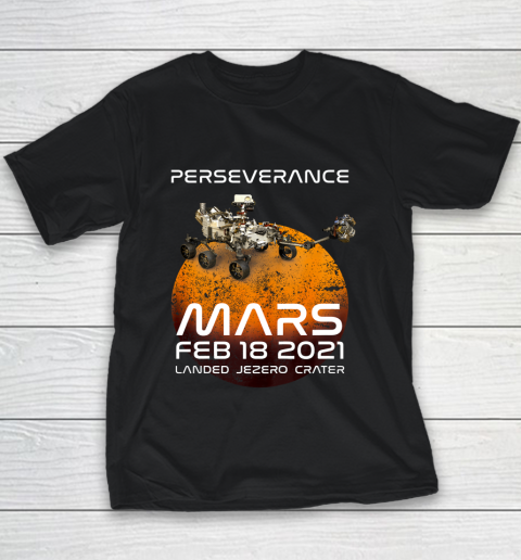 Perseverance Mars Rover Landing 2021 Nasa Mission Youth T-Shirt