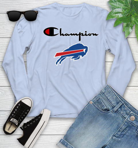 NFL Football Buffalo Bills Champion Shirt Youth Long Sleeve 6