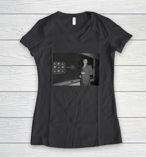 Funny Nuclear Equations Oppenheimer Minecraft Women's V-Neck T-Shirt 4