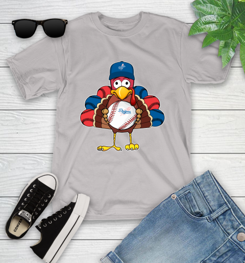 Los Angeles Dodgers Turkey thanksgiving Youth T-Shirt 12